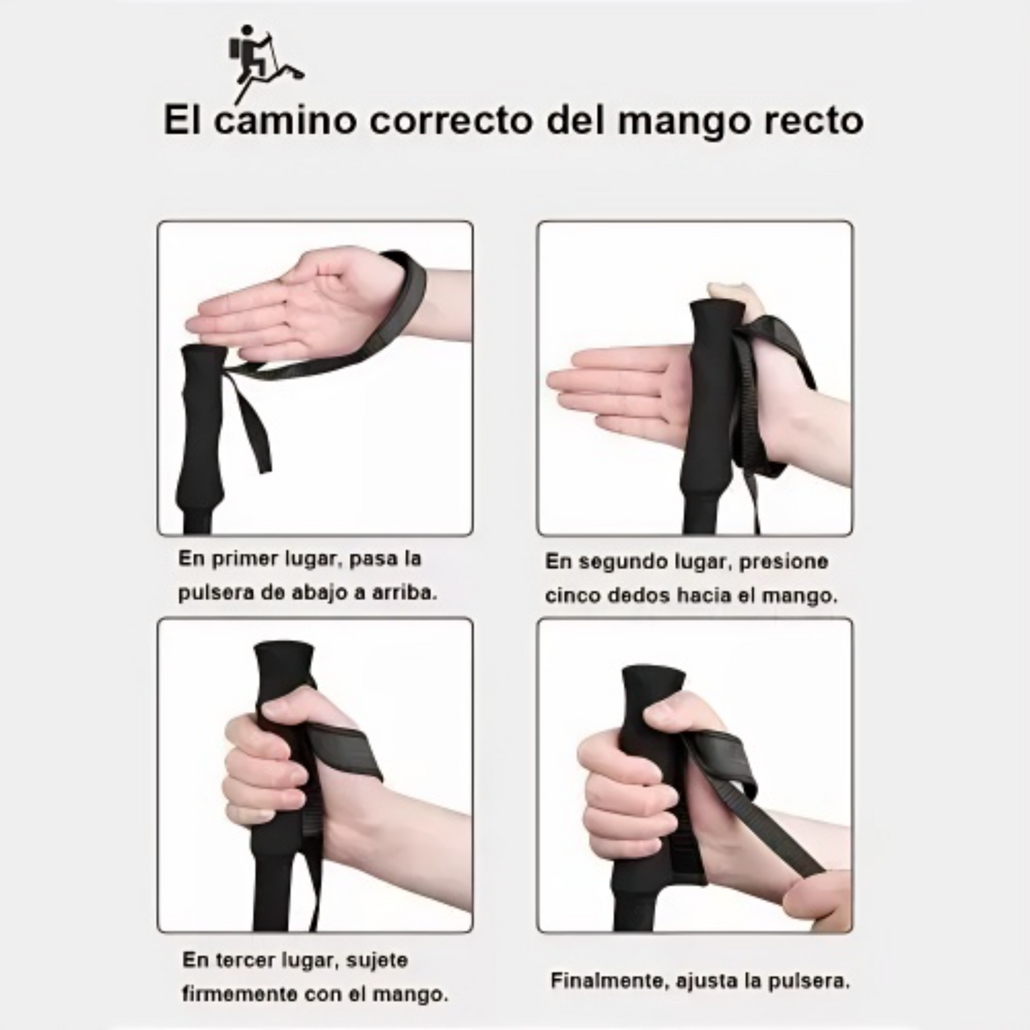 Bastón de Trekking Plegable y Ajustable | Antishock | Aleación de Aluminio | 2 Unidades + Accesorios