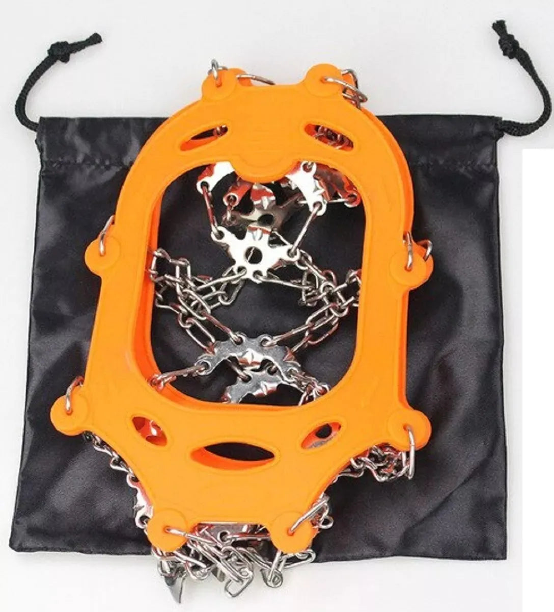 Crampones Antideslizantes para Hielo y Nieve | 8 Puntas de Acero Inoxidable | Con Bolsa de Almacenamiento