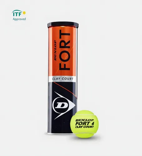 Tarro de Pelotas de Tenis Dunlop Fort Clay Court – 4 Unidades