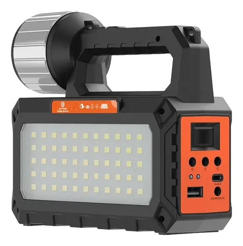 🔋 Kit de Energía Solar 4 en 1 | Linterna + Ampolletas LED + Radio + Carga USB | Easy Power EP-0118