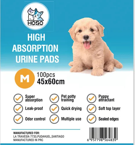 🐾Sabanillas Absorbentes para Mascotas 45x60cm – Pack x100 Unidades | 5 Capas | Desechables