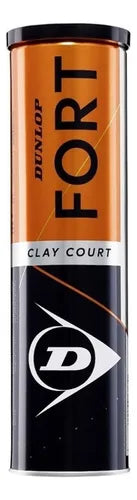 Tarro de Pelotas de Tenis Dunlop Fort Clay Court – 4 Unidades