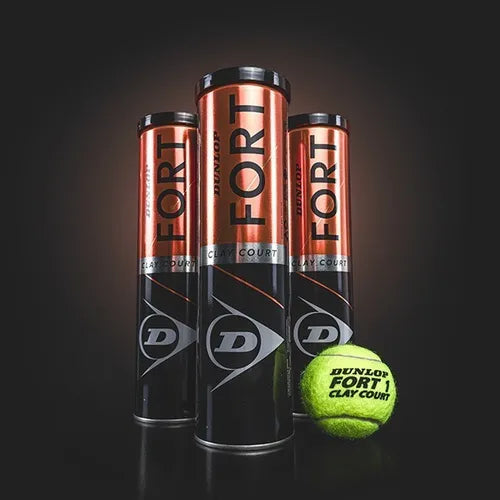 Tarro de Pelotas de Tenis Dunlop Fort Clay Court – 4 Unidades