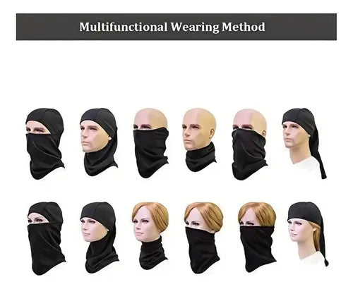 🧢 Balaclava Pasamontañas Multifuncional Unisex | Protección UV | Secado Rápido | Talla Única
