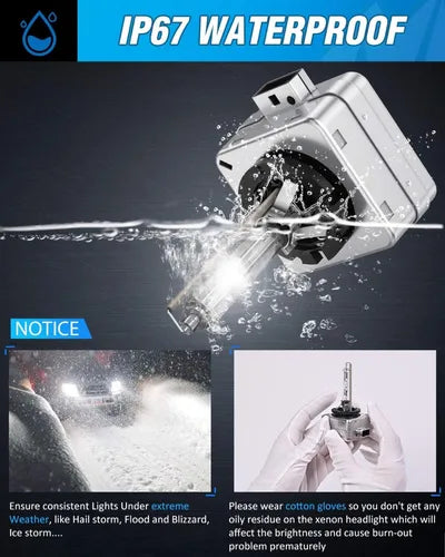 Par de Bombillas Xenón D1S 8000K – Blanco Azulado Frío