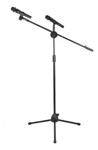 🎤 Soporte Pedestal de Micrófono con Brazo Boom Metálico | Altura Ajustable de 80 cm a 1.6 m